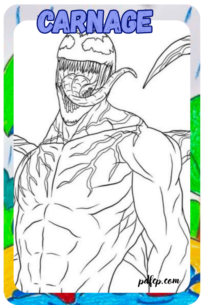 Carnage Coloring Pages